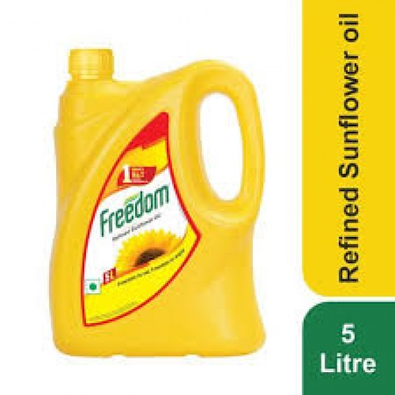 Freedom Refined Sunflower Oil Can (5Ltr)