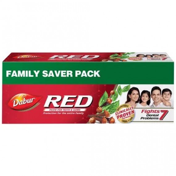 Dabur Red Toothpaste, 500 g Family Saver Pack
