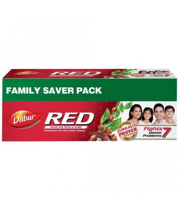 Dabur Red Toothpaste, 500 g Family Saver Pack