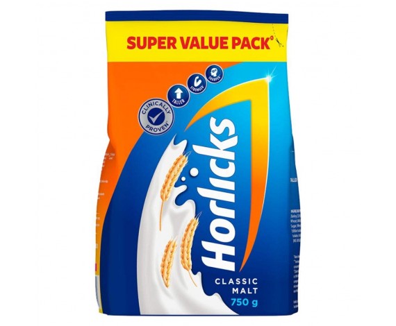 Horlicks Health & Nutrition drink - 750 g Refill Pack (Classic Malt)