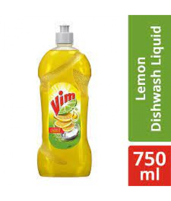 Vim Dishwash Liquid Gel - Lemon, 750 ml Bottle