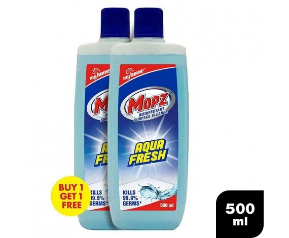 My Home Mopz Aqua fresh Disinfectant Surface Cleaner 500 ml (Buy 1 Get 1 Free)
