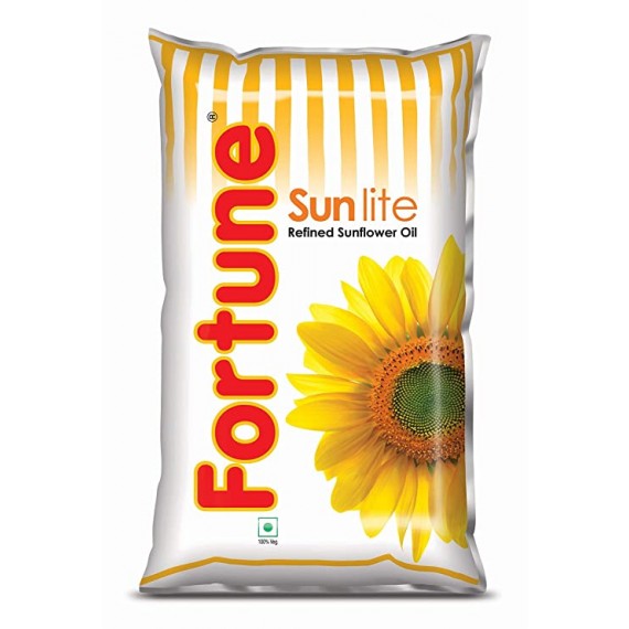 Fortune Sunlite Refined Sunflower Oil, 1L