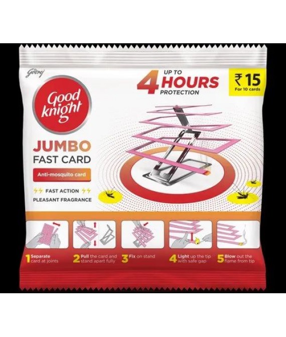 Goodknight Jumbo Fast Card - 10 Cards Pack