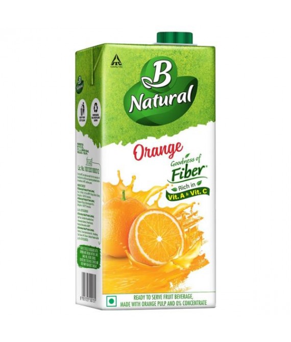 B Natural Orange Juice 1 L