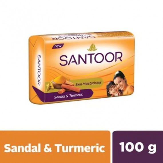 Santoor Sandal & Turmeric Soap 100 g
