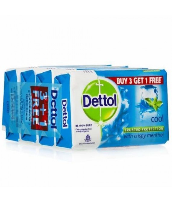 Dettol Cool Soaps (Buy 3 Get 1 Free)  (75*4 gm)